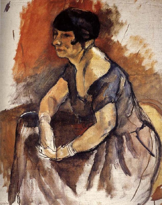 Jules Pascin Lady  Portrait of Andora Sweden oil painting art